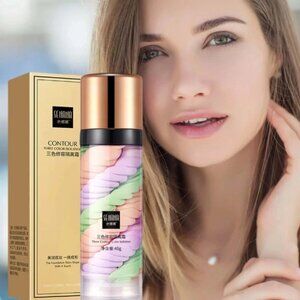 Face Primer-One Step Tri-Color Contour Primer Isolation Cream